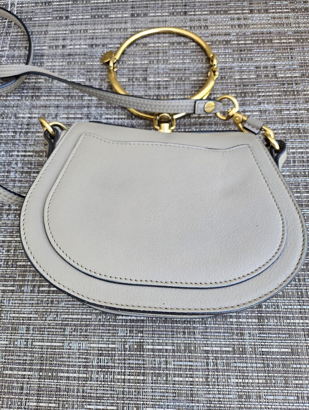 Chloe Nile Bracelet Handbag Small Motty Grey - Picture 9 of 17